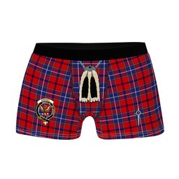 ScotsTee Shop Scottish Wishart Clan Crest Highland Kilt Sporran Tartan Boxer Briefs