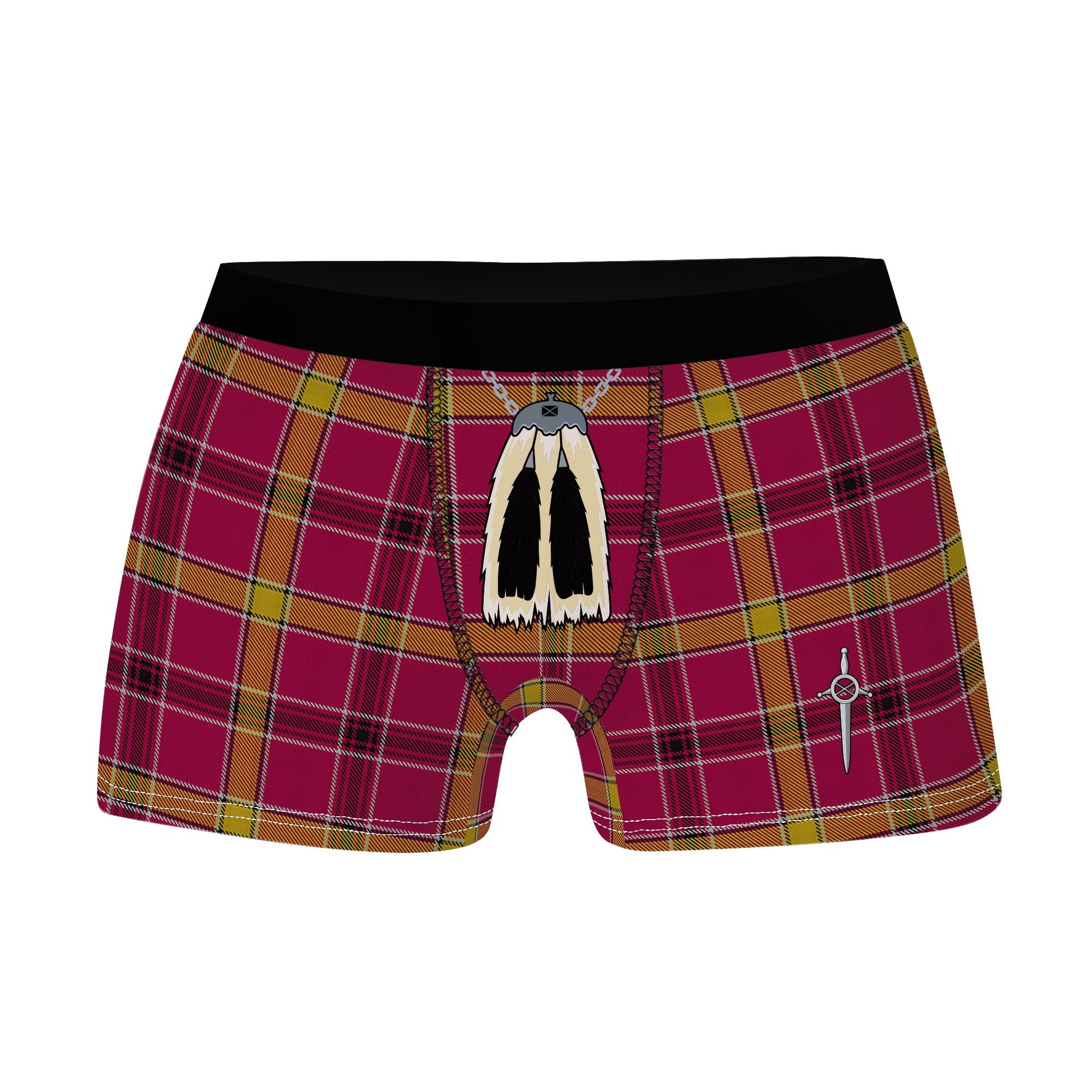 ScotsTee Shop Scottish O_Meehan Clan Highland Kilt Sporran Tartan Boxer Briefs