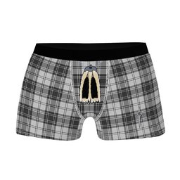 ScotsTee Shop Scottish Sandilands Grey Clan Highland Kilt Sporran Tartan Boxer Briefs