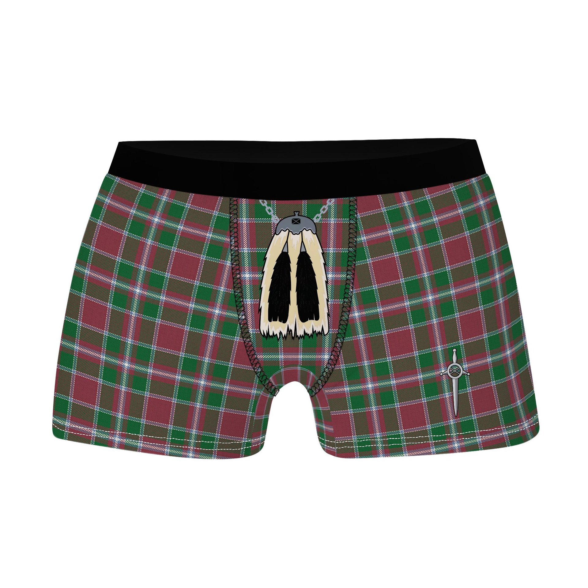 ScotsTee Shop Scottish Spence Ancient Clan Highland Kilt Sporran Tartan Boxer Briefs