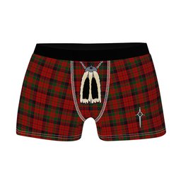 ScotsTee Shop Scottish Nicolson W & A Smith Clan Highland Kilt Sporran Tartan Boxer Briefs