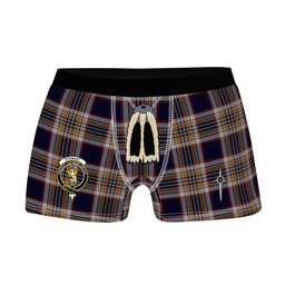 ScotsTee Shop Scottish Stewart Navy Clan Crest Highland Kilt Sporran Tartan Boxer Briefs