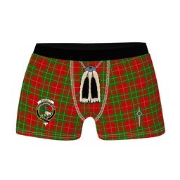 ScotsTee Shop Scottish Burnett Ancient Clan Crest Highland Kilt Sporran Tartan Boxer Briefs