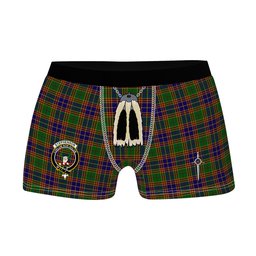 ScotsTee Shop Scottish Stephenson Old Clan Crest Highland Kilt Sporran Tartan Boxer Briefs