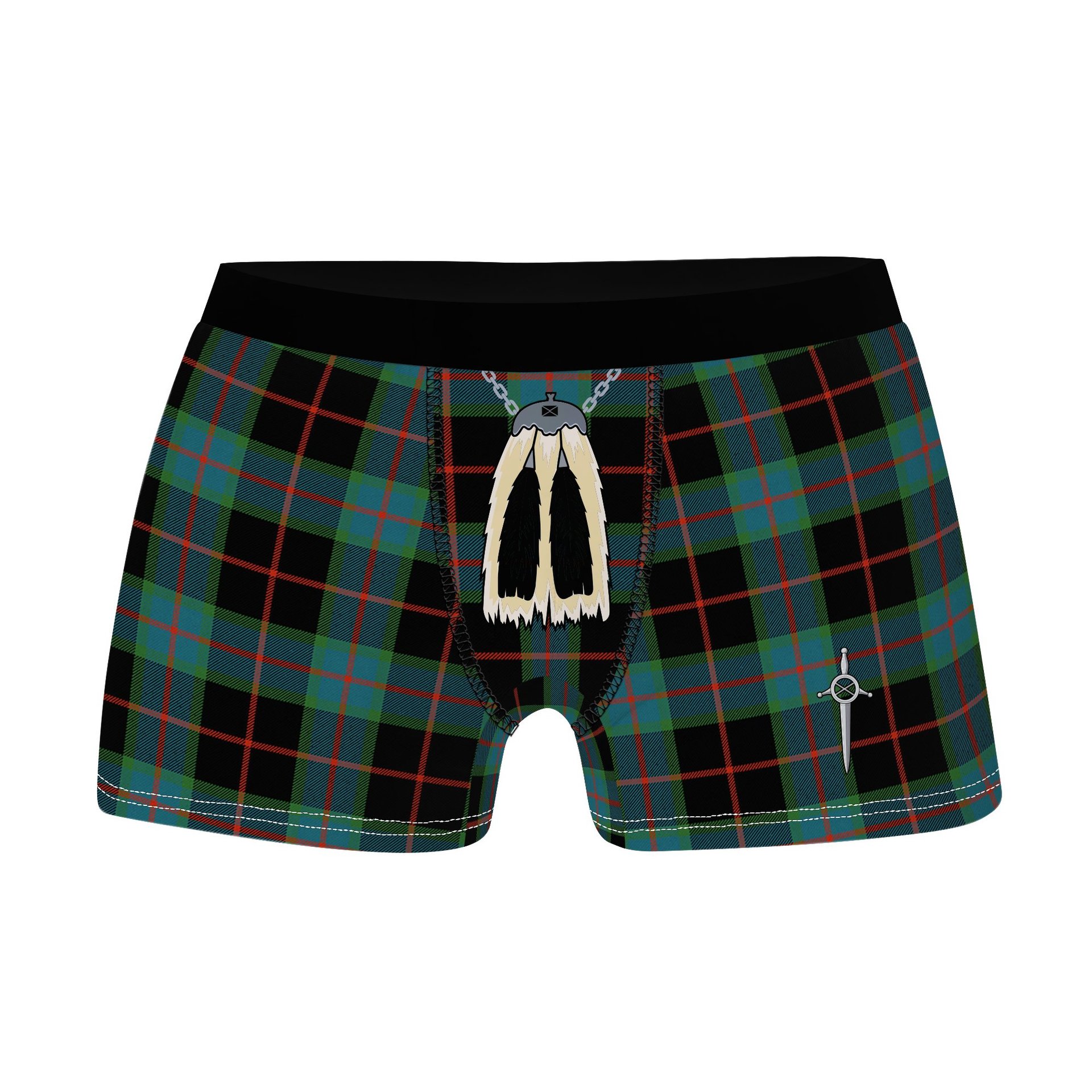 ScotsTee Shop Scottish Nairn Ancient Clan Highland Kilt Sporran Tartan Boxer Briefs