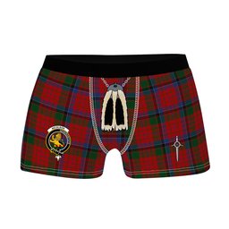 ScotsTee Shop Scottish Nicolson Clan Crest Highland Kilt Sporran Tartan Boxer Briefs