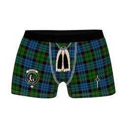 ScotsTee Shop Scottish Fletcher 2 Clan Crest Highland Kilt Sporran Tartan Boxer Briefs