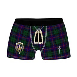 ScotsTee Shop Scottish Urquhart Clan Crest Highland Kilt Sporran Tartan Boxer Briefs