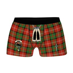 ScotsTee Shop Scottish Nesbitt Ancient Clan Crest Highland Kilt Sporran Tartan Boxer Briefs