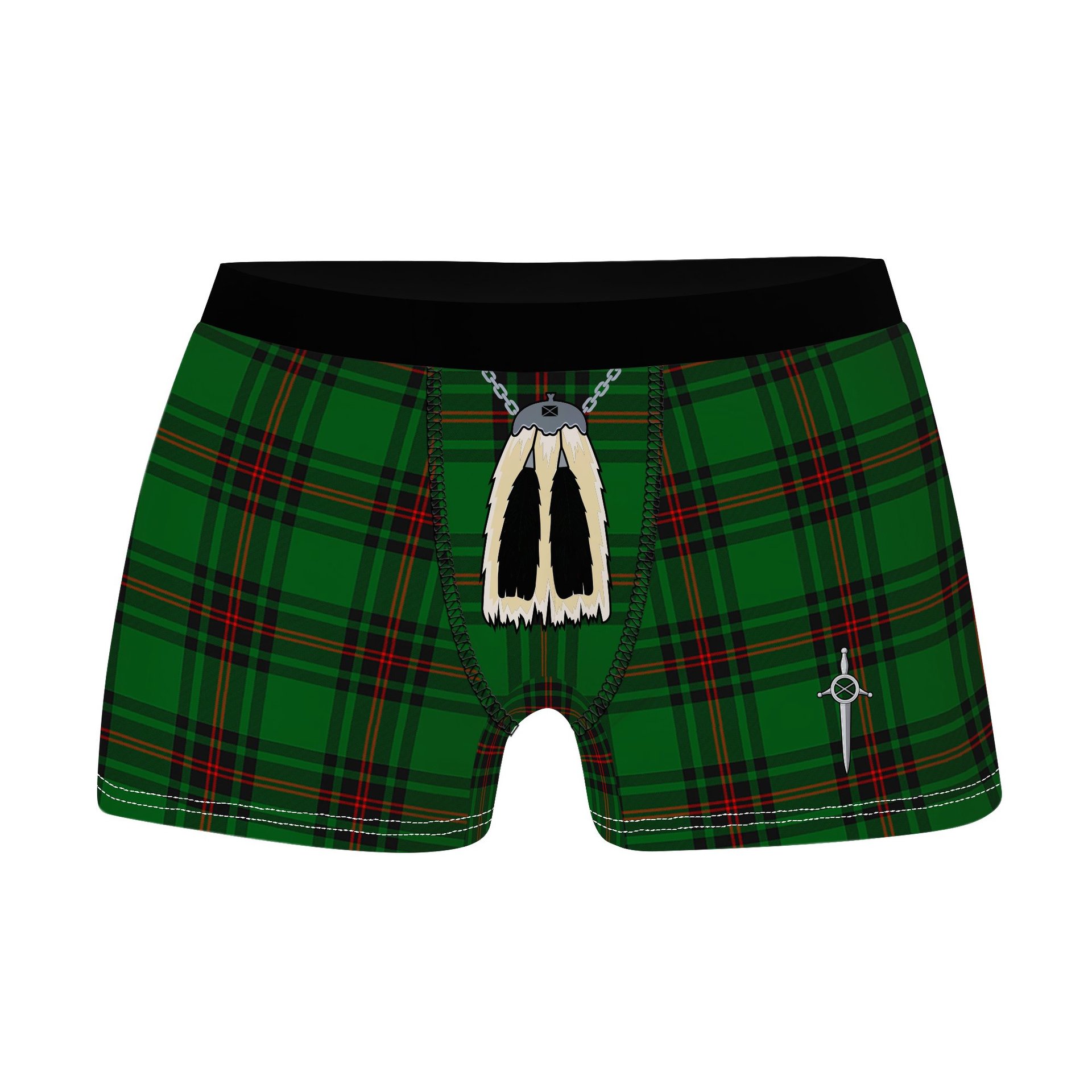 ScotsTee Shop Scottish Orrock Clan Highland Kilt Sporran Tartan Boxer Briefs