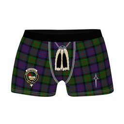 ScotsTee Shop Scottish MacDonald Clan Crest Highland Kilt Sporran Tartan Boxer Briefs