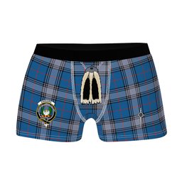 ScotsTee Shop Scottish Kinnaird Ancient Clan Crest Highland Kilt Sporran Tartan Boxer Briefs