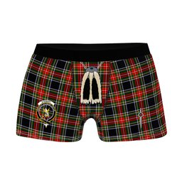 ScotsTee Shop Scottish Stewart High Stewards (Stewart Black) Clan Crest Highland Kilt Sporran Tartan Boxer Briefs