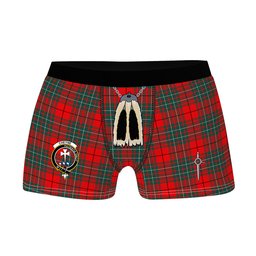 ScotsTee Shop Scottish Cheyne Clan Crest Highland Kilt Sporran Tartan Boxer Briefs
