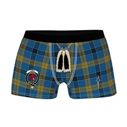 ScotsTee Shop Scottish Laing Clan Crest Highland Kilt Sporran Tartan Boxer Briefs