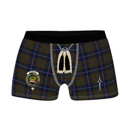 ScotsTee Shop Scottish Douglas Brown Clan Crest Highland Kilt Sporran Tartan Boxer Briefs