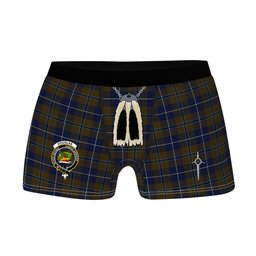 ScotsTee Shop Scottish Douglas Brown Clan Crest Highland Kilt Sporran Tartan Boxer Briefs