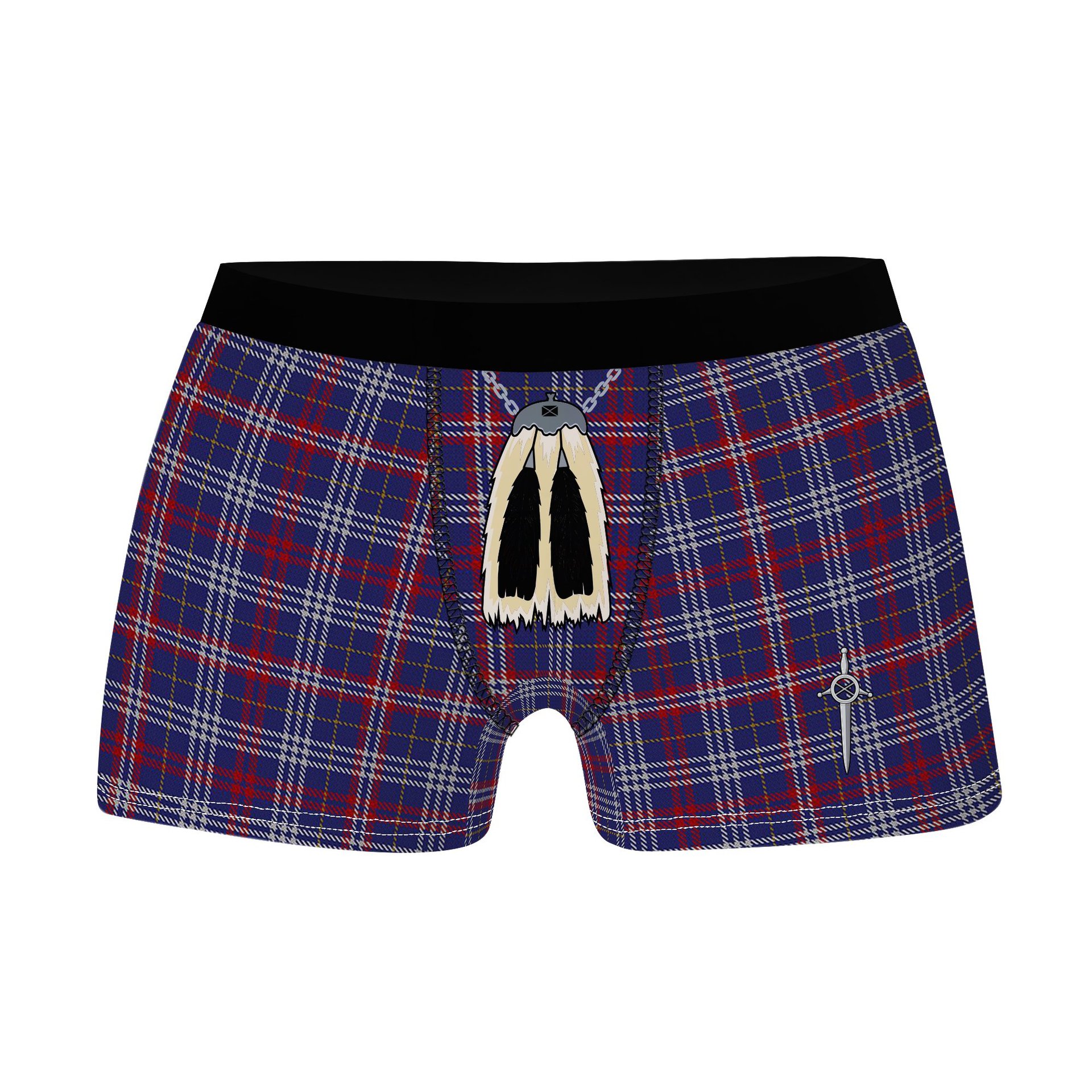 ScotsTee Shop Scottish Parker USA Clan Highland Kilt Sporran Tartan Boxer Briefs