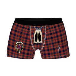 ScotsTee Shop Scottish Ogilvie (Ogilvy) Clan Crest Highland Kilt Sporran Tartan Boxer Briefs