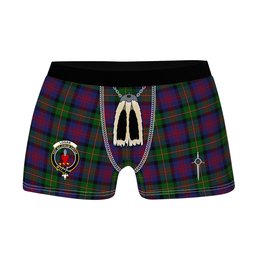 ScotsTee Shop Scottish Logan 1831 Clan Crest Highland Kilt Sporran Tartan Boxer Briefs