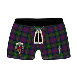 ScotsTee Shop Scottish Logan 1831 Clan Crest Highland Kilt Sporran Tartan Boxer Briefs