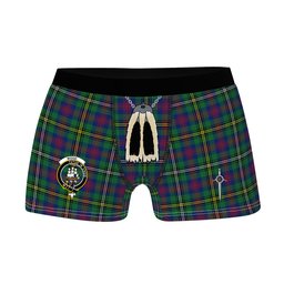 ScotsTee Shop Scottish Wood Modern Clan Crest Highland Kilt Sporran Tartan Boxer Briefs