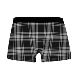 ScotsTee Shop Scottish Menzies Black and White Clan Crest Highland Kilt Sporran Tartan Boxer Briefs