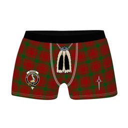 ScotsTee Shop Scottish Quarrie Clan Crest Highland Kilt Sporran Tartan Boxer Briefs