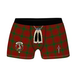 ScotsTee Shop Scottish Quarrie Clan Crest Highland Kilt Sporran Tartan Boxer Briefs