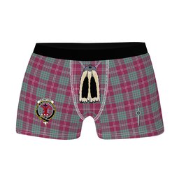 ScotsTee Shop Scottish Crawford Ancient Clan Crest Highland Kilt Sporran Tartan Boxer Briefs