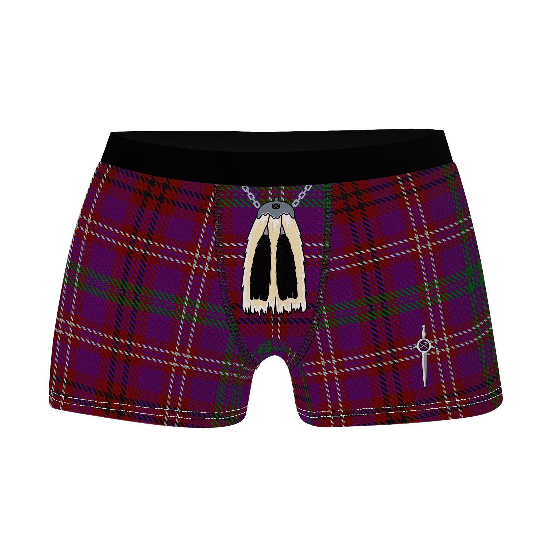 ScotsTee Shop Scottish McCall (Caithness) Clan Highland Kilt Sporran Tartan Boxer Briefs