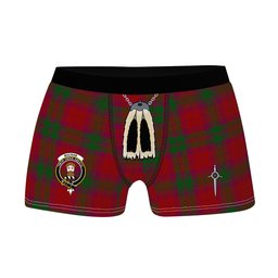 ScotsTee Shop Scottish MacNab Clan Clan Crest Highland Kilt Sporran Tartan Boxer Briefs