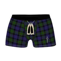 ScotsTee Shop Scottish MacTaggart Clan Highland Kilt Sporran Tartan Boxer Briefs