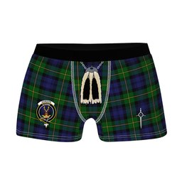 ScotsTee Shop Scottish Gordon Clan Crest Highland Kilt Sporran Tartan Boxer Briefs