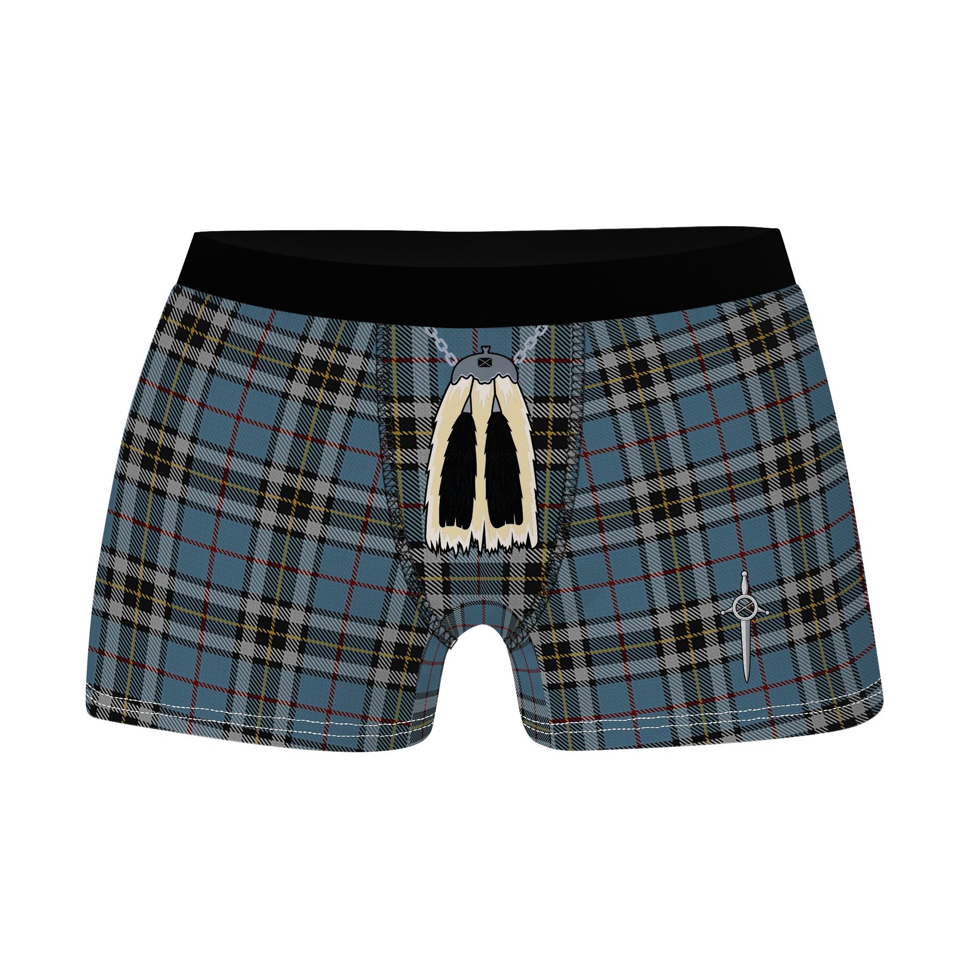 ScotsTee Shop Scottish Thompson Clan Highland Kilt Sporran Tartan Boxer Briefs