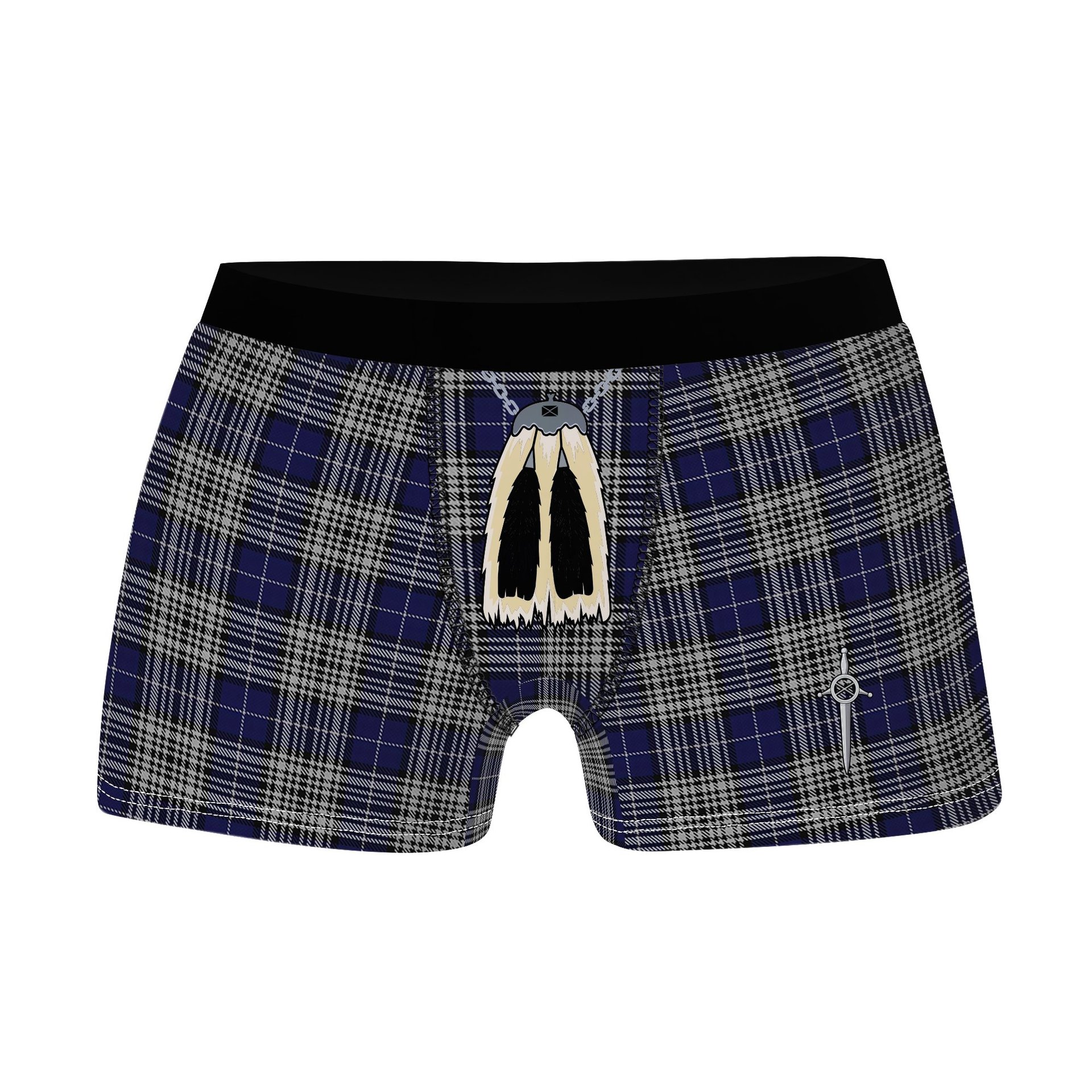 ScotsTee Shop Scottish Napier Clan Highland Kilt Sporran Tartan Boxer Briefs