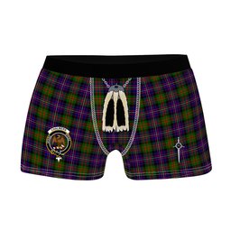 ScotsTee Shop Scottish Chalmers Clan Crest Highland Kilt Sporran Tartan Boxer Briefs