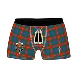 ScotsTee Shop Scottish Fraser of Lovat Ancient Clan Crest Highland Kilt Sporran Tartan Boxer Briefs