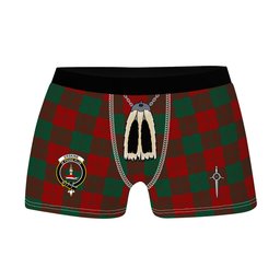 ScotsTee Shop Scottish Erskine Clan Crest Highland Kilt Sporran Tartan Boxer Briefs