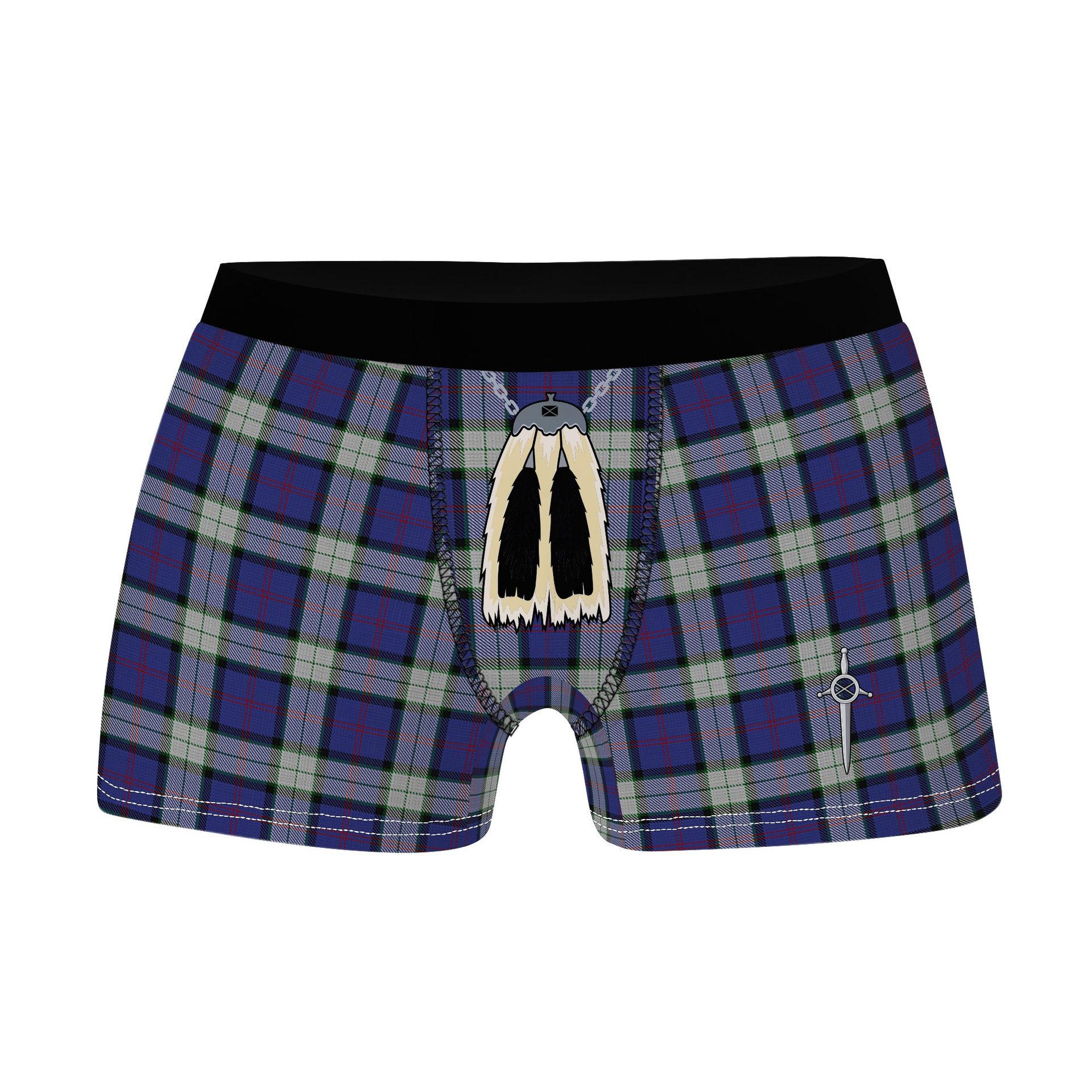 ScotsTee Shop Scottish Sinclair Dress Dance Clan Highland Kilt Sporran Tartan Boxer Briefs
