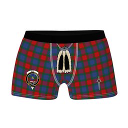ScotsTee Shop Scottish Mar Clan Crest Highland Kilt Sporran Tartan Boxer Briefs