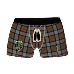ScotsTee Shop Scottish MacLaren Weathered Clan Crest Highland Kilt Sporran Tartan Boxer Briefs