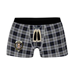 ScotsTee Shop Scottish Menzies Black Dress Clan Crest Highland Kilt Sporran Tartan Boxer Briefs