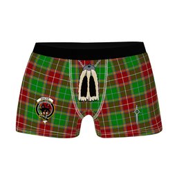 ScotsTee Shop Scottish Baxter Modern Clan Crest Highland Kilt Sporran Tartan Boxer Briefs