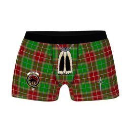 ScotsTee Shop Scottish Baxter Modern Clan Crest Highland Kilt Sporran Tartan Boxer Briefs