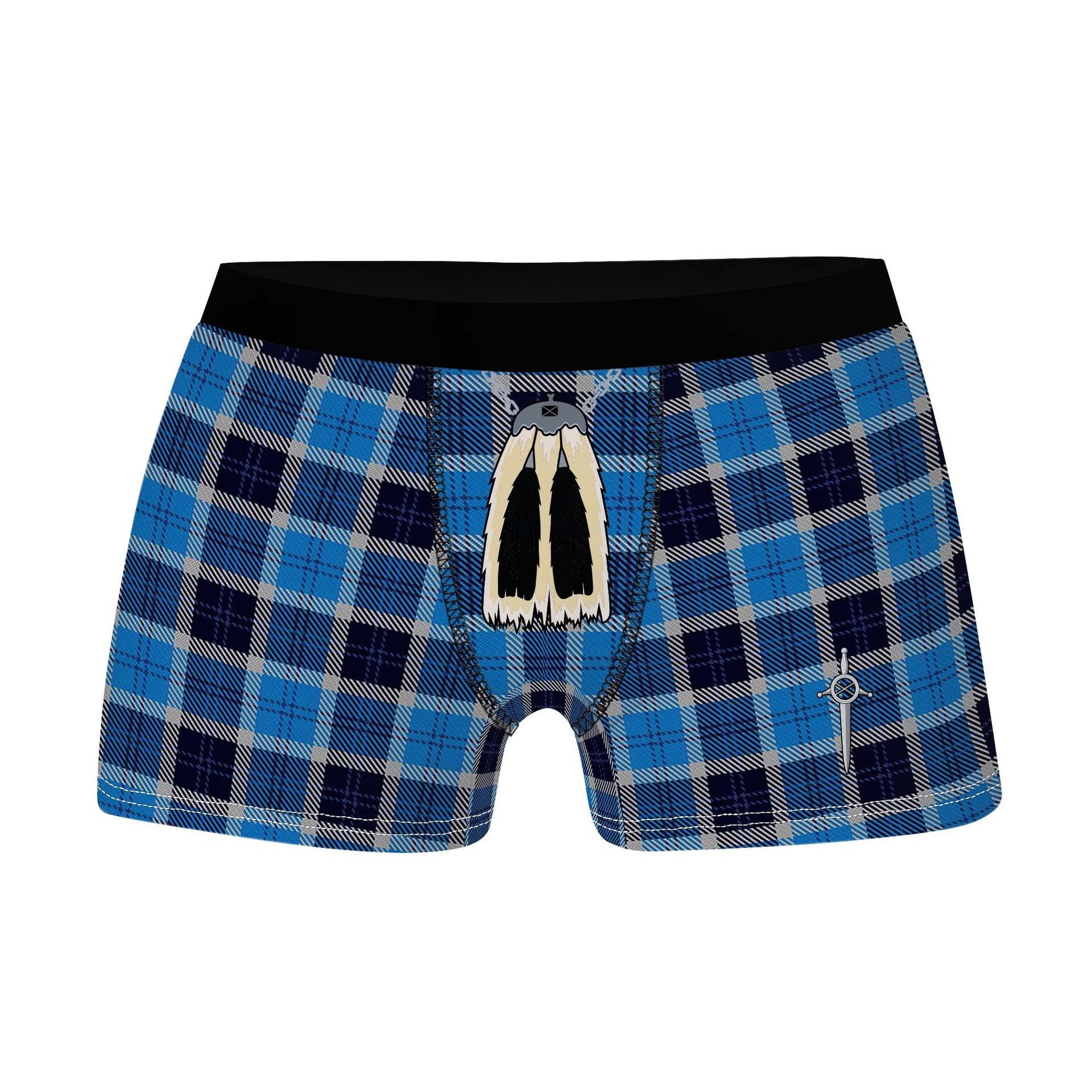 ScotsTee Shop Scottish Strathclyde Clan Highland Kilt Sporran Tartan Boxer Briefs