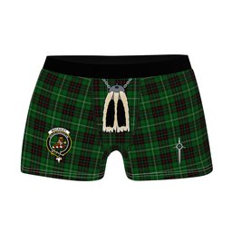ScotsTee Shop Scottish MacAuley of Lewis Clan Crest Highland Kilt Sporran Tartan Boxer Briefs