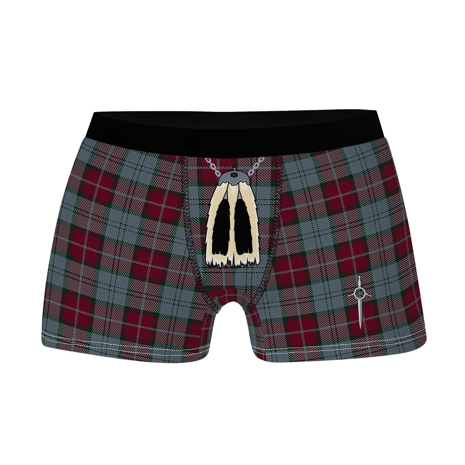 ScotsTee Shop Scottish Rob Roy (Film) Clan Highland Kilt Sporran Tartan Boxer Briefs