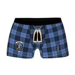 ScotsTee Shop Scottish MacKay Blue Clan Crest Highland Kilt Sporran Tartan Boxer Briefs