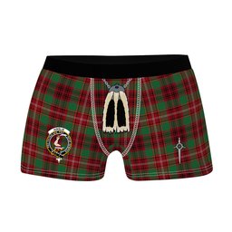 ScotsTee Shop Scottish Ainslie Ancient Clan Crest Highland Kilt Sporran Tartan Boxer Briefs